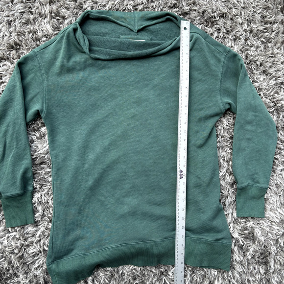 Pilcro by Anthropologie Women's Donna Tunic Pullover Sweater Wide Neck Green M - Picture 2 of 8